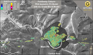 Getchell Gold Corp. Announces Positive Preliminary Economic Assessment Fondaway Canyon Gold Project, NV